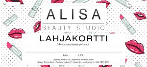 Lahjakortti malli