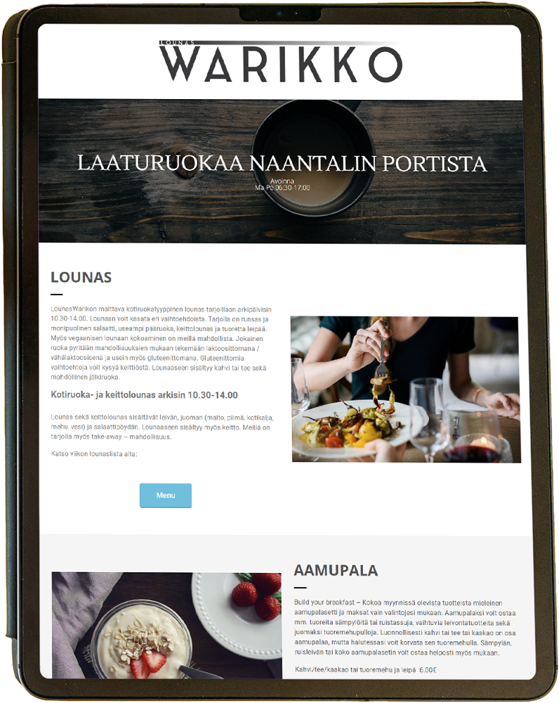 Tabletti nettisivut
